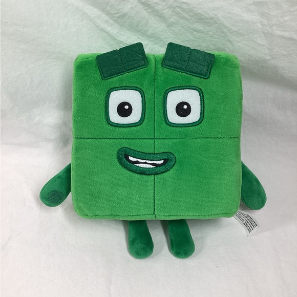 Numberblocks | Toys | Numberblocks Green Four Plush Plushie Educational ...